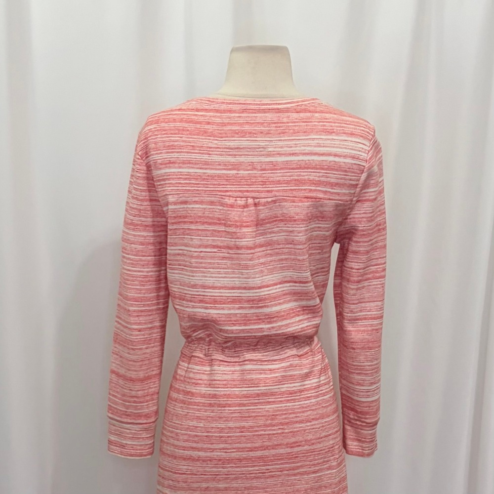 Anthropologie SATURDAY SUNDAY Poppy Chemise Pink Spacedye Knit Dress Medium - Picture 9 of 13